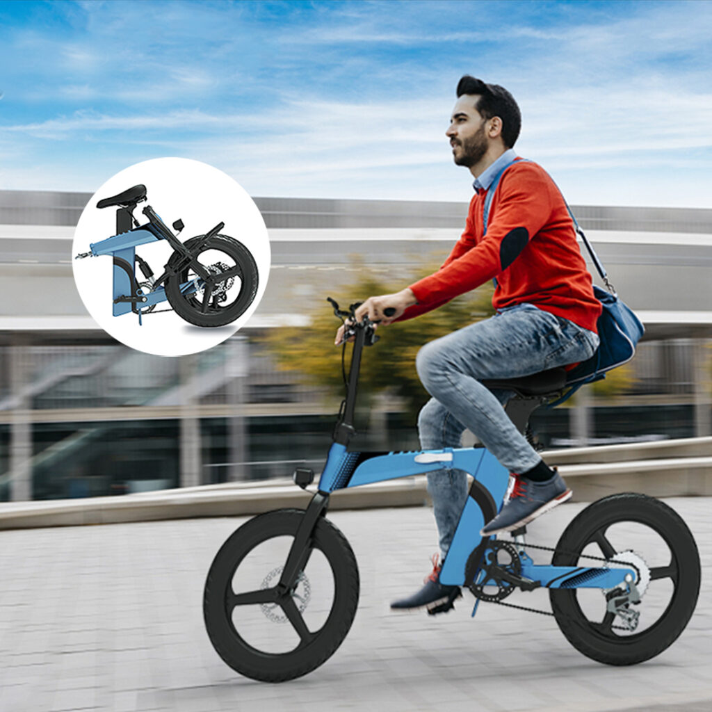 foldable mini ebike